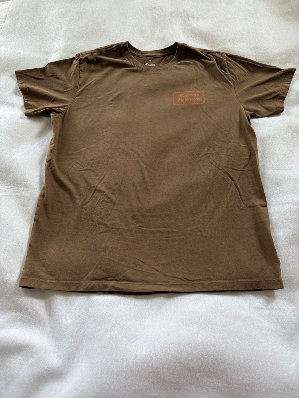 Katin Brown Short Sleeve Tee with Small Chest Graphic
